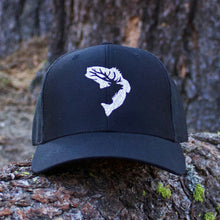 Solid Black Embroidered Hat