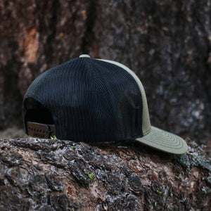 Loden Green & Black Embroidered Hat