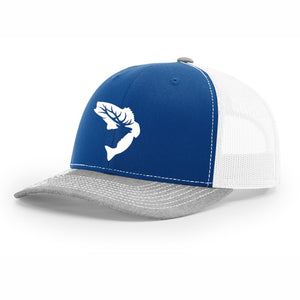 NEW! - Royal Blue & Grey Embroidered Hat